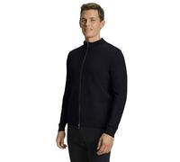 FALKE Herren Strickjacke Basic New Merino Zip M Ja Wolle weich elegant klassisch für Business und Freizeit 1 Stück, Blau Night Sky 6437, M