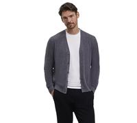 FALKE Herren Strickjacke Luxury M CR Kaschmir weich hautfreundlich 1 Stück, Grau (Dark Grey -Heather Melange 3278), XL
