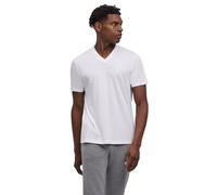 FALKE Herren T-Shirt Basic Soft Lyocell/Cotton V-Neck Tee M S/s Sh Lyocell Baumwolle weich Kurzarm bequem sehr leicht 1 Stück, Weiß White 2000, XXL
