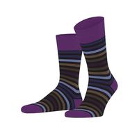 FALKE Herren Socken Tinted Stripe M So Wolle Baumwolle gemustert 1 Paar, Rot Rioja 8594, 43-46