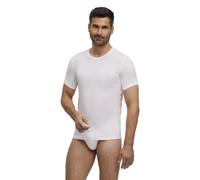 FALKE Herren Unterwäsche Daily Climate Control Outlast® Round Neck M S/s Ts Baumwolle schnelltrocknend 1 Stück, Weiß White 2000, 3XL