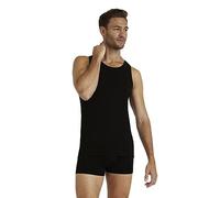 FALKE Herren Unterwäsche Daily ClimaWool Singlet M S/l Sh Wolle Lyocell schnelltrocknend 1 Stück, Schwarz Black 3000, M