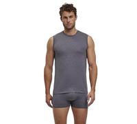 FALKE Herren Unterwäsche Daily Comfort Multipack Muscle Shirt M S/l Sh Baumwolle atmungsaktiv 2 Stück, Grau Dark Grey Heather 3278, M