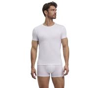 FALKE Herren Daily Comfort 2-Pack Round Neck M S/S TS Baumwolle atmungsaktiv 2 Stück Unterwäsche, Weiß (White 2000), S (2er Pack)