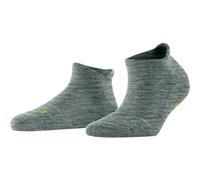 Falke Damen Sneakersocken Keep Warm SN Wolle kurz einfarbig Blau (Smoke Blue 6333) 39-41