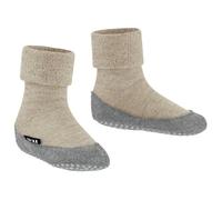 Falke - Kid's Cosyshoe Basic - Hüttenschuhe, Gr. 27-28, beige/grau (SandMelange)