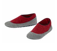 Falke Hausschuhe Cosyshoe (wärmende Merinowolle) rot/grau Kinder, Größe 37-38