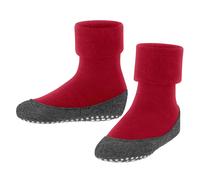 FALKE Kinder Hausschuhe - Cosyshoe, Pantoffeln, Anti-Rutsch, Schurwolle 31-32 Rot