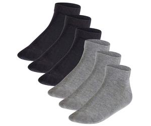 FALKE Kinder Sneakersocken, 6er Pack - Happy, Kurzsocken, einfarbig 23-26 Mehrfarbig