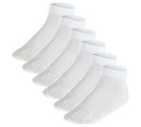 FALKE Kinder Sneakersocken, 6er Pack - Happy, Kurzsocken, einfarbig 23-26 Weiß