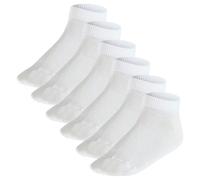 FALKE Kinder Sneakersocken, 6er Pack - Happy, Kurzsocken, einfarbig Weiß 31-34