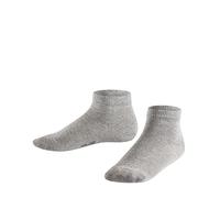 FALKE Kinder Sneakersocken Shiny - Baumwollmischung, 1 Paar, Grau (Light Grey 3400), Größe: 35-38