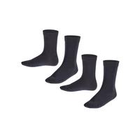 FALKE Kinder Socken, 2er Pack - Happy, Kurzsocken 23-26 Blau