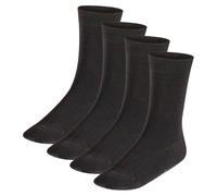 FALKE Kinder Socken, 4er Pack - Happy, Kurzsocken 23-26 Schwarz