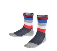 FALKE Unisex Kinder Socken Active Fox K SO Baumwolle gemustert 1 Paar, Blau (Marine 6120), 39-42