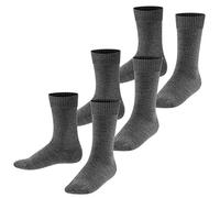 FALKE Kinder Socken Comfort Wool 3er Pack, Größe:35-38;Farbe:dark grey melange