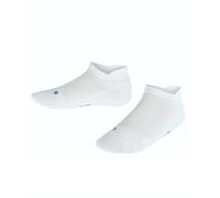 FALKE Unisex Kinder Sneakersocken Cool Kick Sneaker K SN weich atmungsaktiv schnelltrocknend kurz einfarbig 1 Paar, Weiß (White 2000), 23-26
