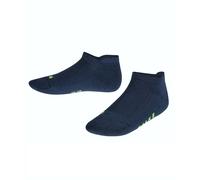 FALKE Unisex Kinder Sneakersocken Cool Kick Sneaker K SN Weich atmungsaktiv schnelltrocknend kurz einfarbig 1 Paar, Blau (Marine 6120), 23-26