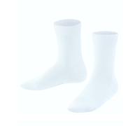 FALKE Unisex Kinder Socken Family K SO nachhaltige biologische Baumwolle einfarbig 1 Paar, Weiß (White 2000) neu - umweltfreundlich, 27-30