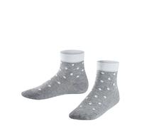 FALKE Kinder Socken Glitter Dot - 86% Baumwolle, 1 Paar, Grau (Light Grey 3400), Größe: 23-26