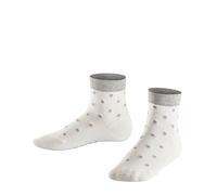FALKE Kinder Socken Glitter Dot - 86% Baumwolle, 1 Paar, Weiß (Off-White 2040), Größe: 27-30