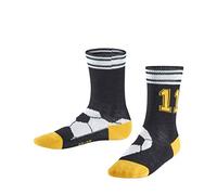 FALKE Kinder Socken Soccer, Baumwollmischung, 1 Paar, Schwarz (Black 3000), Größe: 23-26