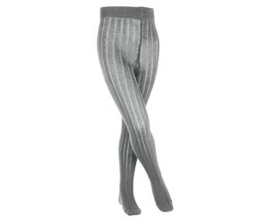 Falke Kinder Strumpfhose Classic Rib TI 13642-3390 122-128 Light Greymel.