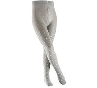 FALKE Kinder Strumpfhosen Glitter Dot - 81% Baumwolle, 1 Stück, Grau (Light Grey 3400), Größe: 80-92