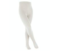 FALKE Unisex Kinder Strumpfhose Cotton Touch K TI Baumwolle dick einfarbig 1 Stück, Weiß (Off-White 2040), 98-104