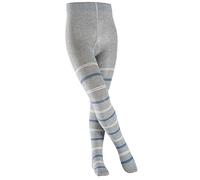 FALKE Kinder Strumpfhosen Pencil Stripe, Baumwollmischung, 1 Stück, Grau (Light Grey 3400), Größe: 98-104