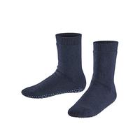 FALKE Kinder Vollplüschstrumpf Catspads - Baumwoll-/Merinowollmischung, Wärmende Kindersocken mit Silikondruck und innenliegendem Plüsch, Darkmarine, 39-42, 1er Pack