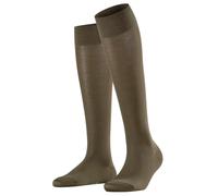 Falke Kniestrümpfe Cotton Touch (nachhaltige Baumwolle) graubraun Damen - 1 Paar, Größe 39-42
