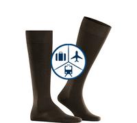 FALKE Herren Kniestrümpfe Energizing Cotton M Kh Baumwolle mit Kompression 1 Paar, Braun Brown 5930, 43-44