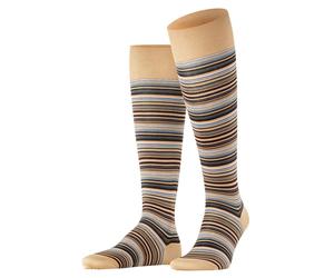 Falke Kniestrümpfe Microblock (Baumwolle) braun/bunt Herren - 1 Paar, Größe 41-42