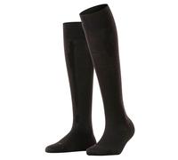 FALKE Damen Kniestrümpfe Sensitive Berlin W Kh Wolle Baumwolle mit Komfortbund 1 Paar, Schwarz Black 3000, 35-38