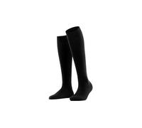 FALKE Damen Kniestrümpfe Softmerino W Kh Wolle Baumwolle lang einfarbig 1 Paar, Schwarz Black 3009, 41-42