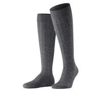 FALKE Herren Kniestrümpfe Teppich Im Schuh M Kh Wolle lang einfarbig 1 Paar, Grau Dark Grey 3070, 39-40