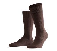 FALKE Herren Socken Lhasa Rib M SO Wolle Kaschmir einfarbig 1 Paar, Braun (Brown 5930), 39-42