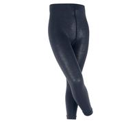 FALKE Unisex Kinder Active Warm K LE Wolle Funktionsmaterial einfarbig 1 Stück Leggings, Blau (Space Blue 6116), 152-164