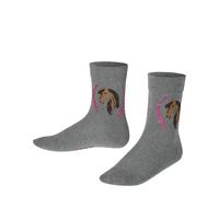 Falke Mädchen Socken Horse SO 10598-3390 35-38 light greymel.