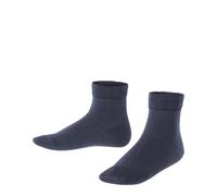 FALKE Unisex Kinder Socken Romantic Net K So Baumwolle einfarbig 1 Paar, Blau Marine 6120, 27-30