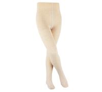 FALKE Unisex Kinder Strumpfhose Family K TI nachhaltige biologische Baumwolle dick einfarbig 1 Stück, Beige (Sand Melange 4650) neu - umweltfreundlich, 152-164