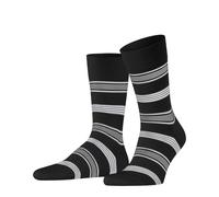 FALKE Herren Socken Marina Stripe M So Baumwolle gemustert 1 Paar, Schwarz Black 3000, 41-42