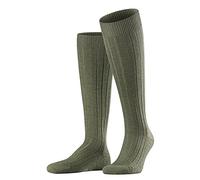 FALKE Men's Teppich Im Schuh Knee-High Socks Breathable Climate-Regulating Odour-Neutralising Wool Long Thick Ribbed Warm Plush Sole Plain Hard-Wearing Flat Seam For Pressure-Free Toes 1 Pair