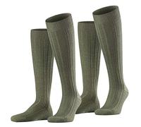FALKE Men's Teppich Im Schuh Knee-High Socks Breathable Climate-Regulating Odour-Neutralising Wool Long Thick Ribbed Warm Plush Sole Plain Hard-Wearing Flat Seam For Pressure-Free Toes 1 Pair