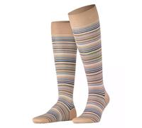 FALKE Herren Kniestrümpfe Microblock M Kh Baumwolle lang gemustert 1 Paar, Braun Sesame 4390, 45-46