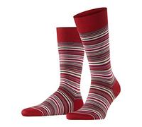 FALKE Herren Socken Microblock M So Baumwolle gemustert 1 Paar, Rot Red 8229, 45-46