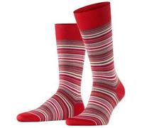 Falke Microblock Socks Rot Muster Baumwolle Gr 43/44 Herren