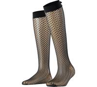 Falke Miss Ribbon Damen Kniestrümpfe black (3009) 35-38