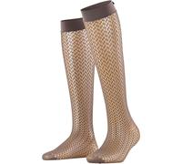 Falke Miss Ribbon Damen Kniestrümpfe iron (3274) 35-38